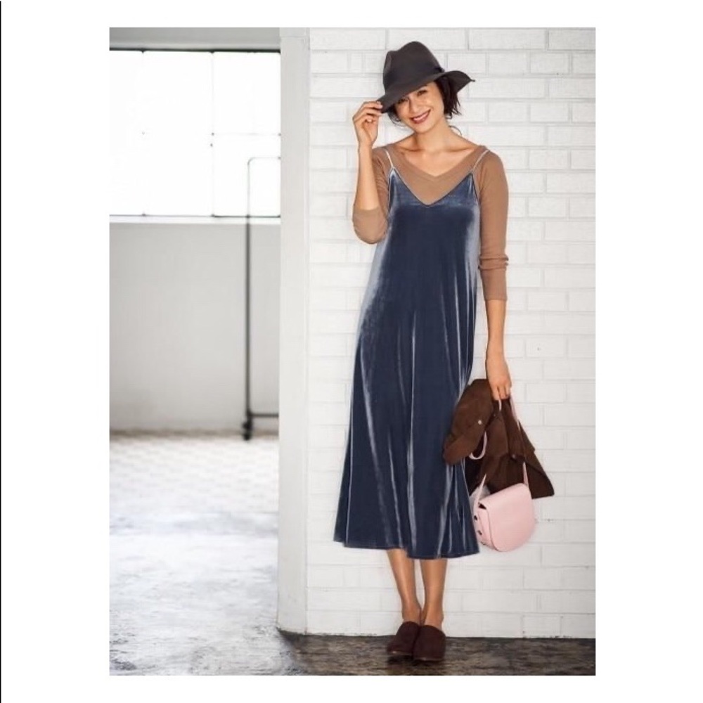 Uniqlo Women Velour Camisole Dress